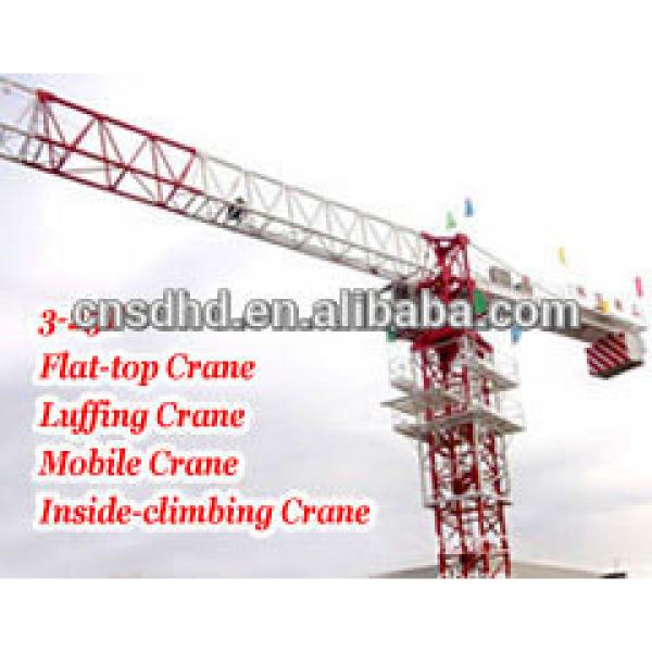 QTZ160 10T 60m jib tower crane 6018 tower crane #1 image